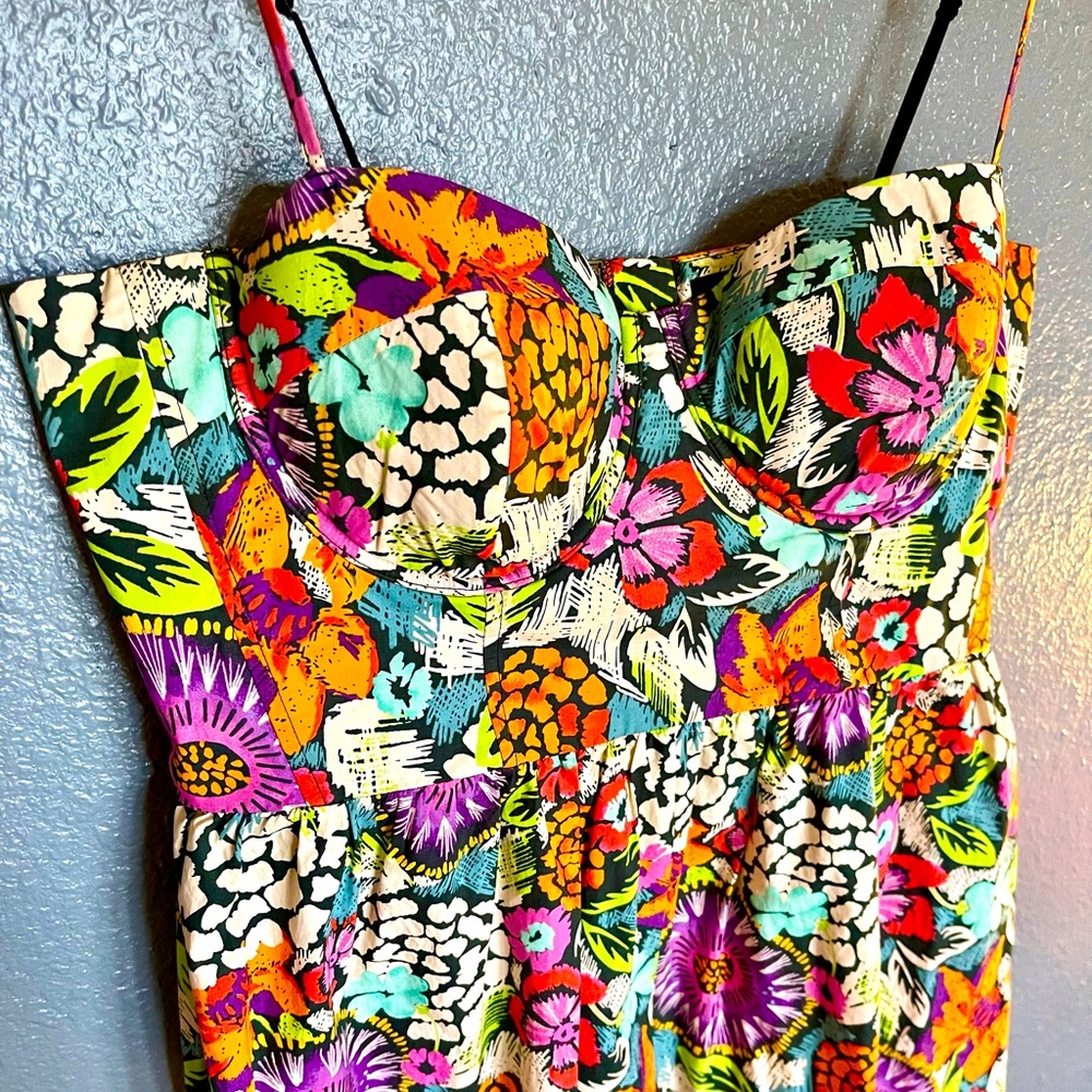 Floral Bustier Dress